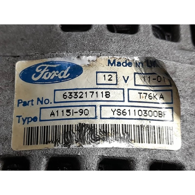 Recambio de alternador para ford fiesta berlina (dx) trend referencia OEM IAM 633217118  DENSO 2