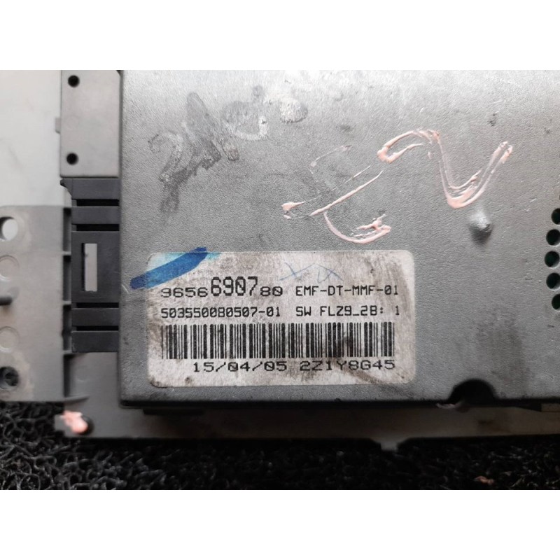 Recambio de pantalla multifuncion para peugeot 407 st sport pack referencia OEM IAM 9656690780 - Azul 2