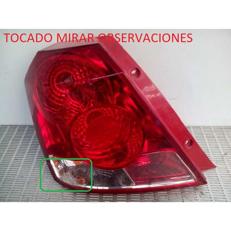 Recambio de piloto trasero izquierdo para daewoo kalos 1.2 cat referencia OEM IAM   