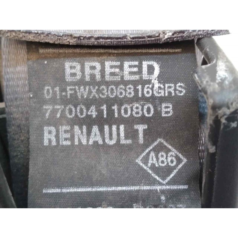 Recambio de cinturon seguridad trasero central para renault clio ii fase i (b/cbo) 1.2 alize referencia OEM IAM 7700411080B - Verde 3