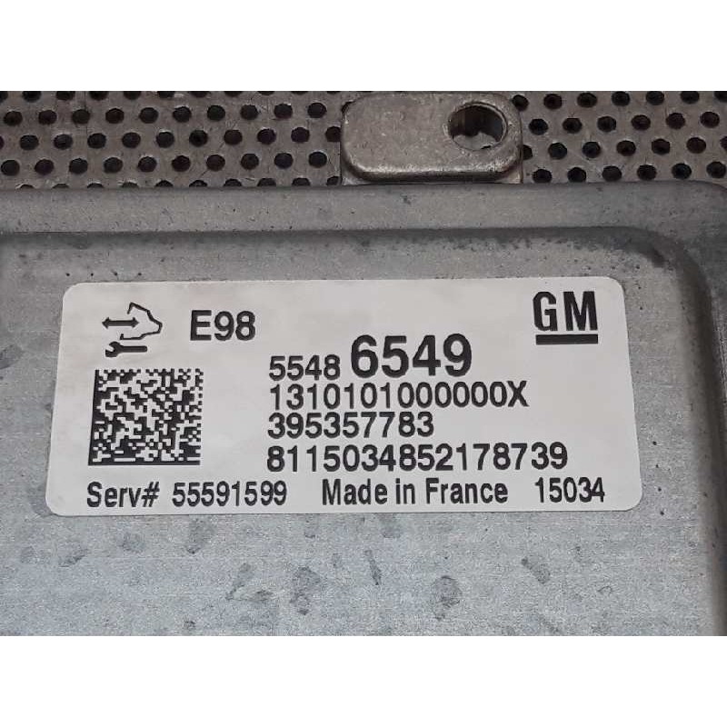 Recambio de centralita motor uce para opel astra j lim. excellence referencia OEM IAM 55486549 395357783 3