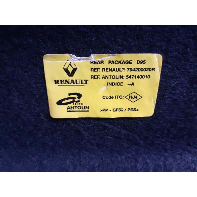 Recambio de bandeja trasera para renault megane iii coupe dynamique referencia OEM IAM 794200020R - Blanco 3