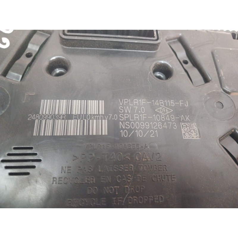 Recambio de cuadro instrumentos para dacia sandero iii stepway comfort referencia OEM IAM 248099039R - Blanco 2