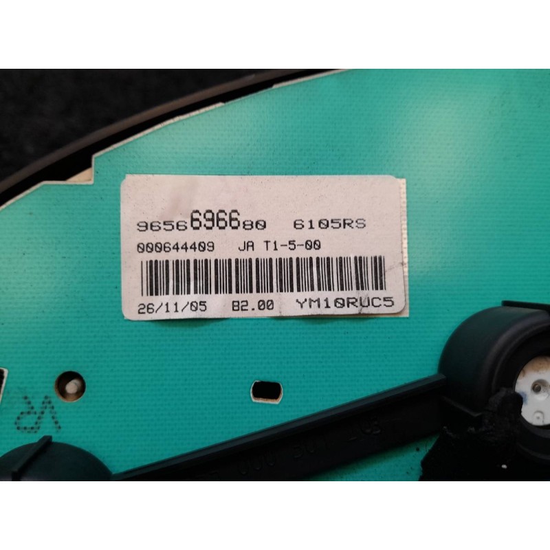 Recambio de cuadro instrumentos para peugeot 206 berlina xs referencia OEM IAM 9656696680 - Negro 3