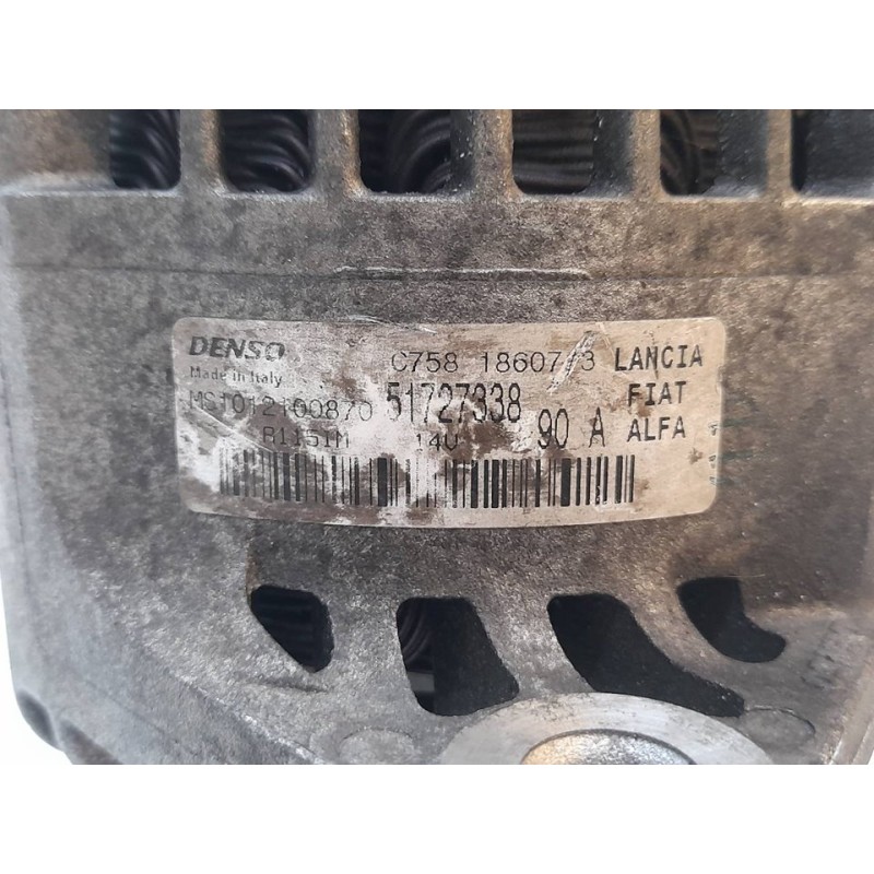 Recambio de alternador para fiat bravo (198) 1.9 emotion multijet referencia OEM IAM 51727338 4