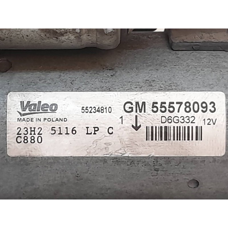 Recambio de motor arranque para opel corsa d expression referencia OEM IAM 55578093  VALEO - Blanco 3