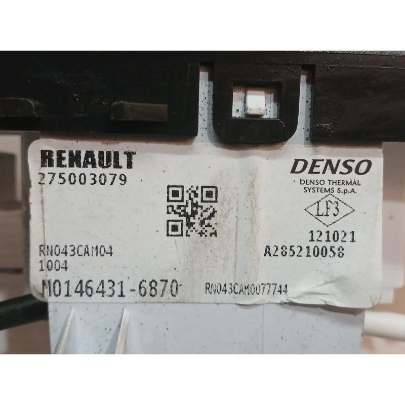 Recambio de mando calefaccion / aire acondicionado para dacia sandero iii stepway comfort referencia OEM IAM 275003079 M01464316 - Blanco 2