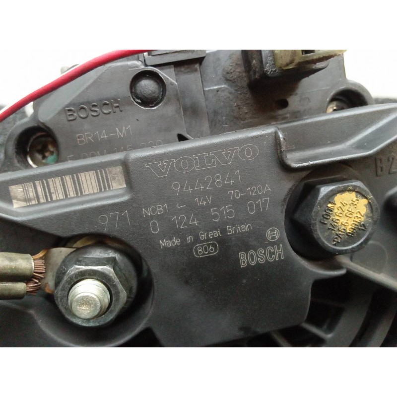 Recambio de alternador para volvo s80 berlina 2.4 (125kw) referencia OEM IAM 0124515017 9442841 BOSCH - Verde 5
