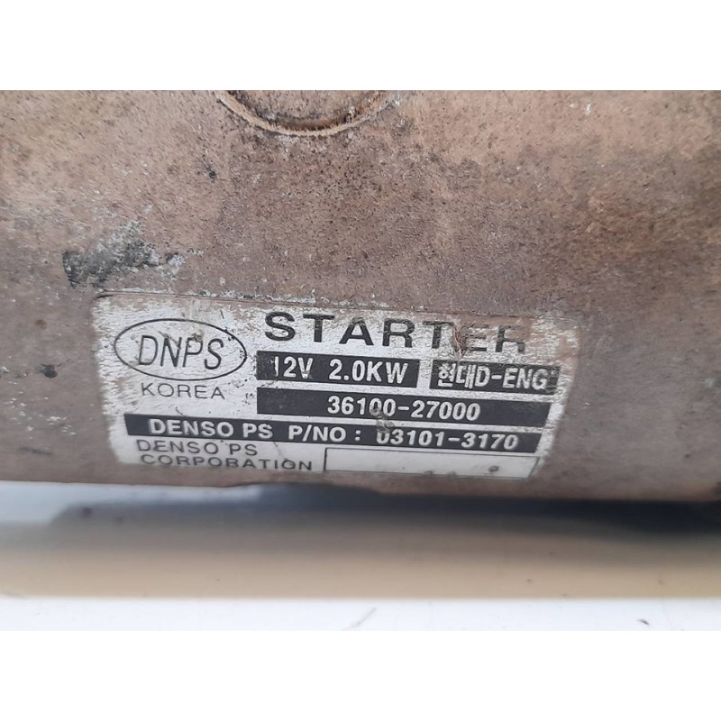 Recambio de motor arranque para hyundai santa fe (sm) 2.0 gls crdi 4x4 referencia OEM IAM 3610027000  DENSO 3