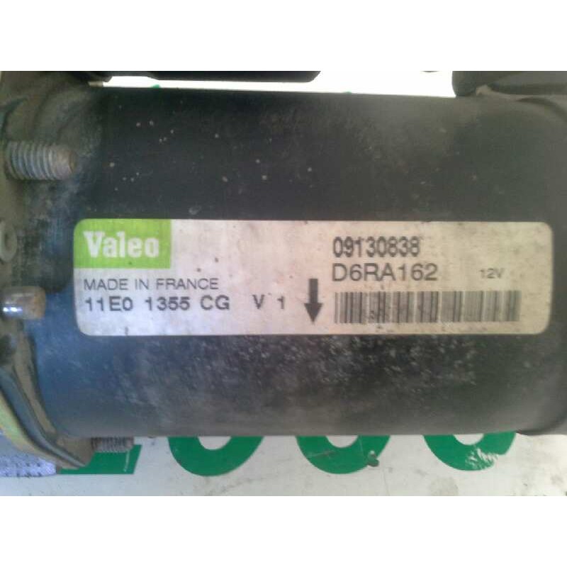 Recambio de motor arranque para opel astra g berlina 1.6 referencia OEM IAM D6RA162 VALEO VALEO - Gris 2