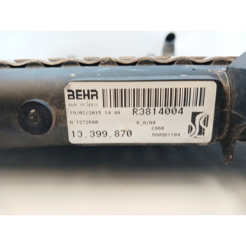 Recambio de radiador agua para opel corsa e excellence referencia OEM IAM 13399870 - Gris 2