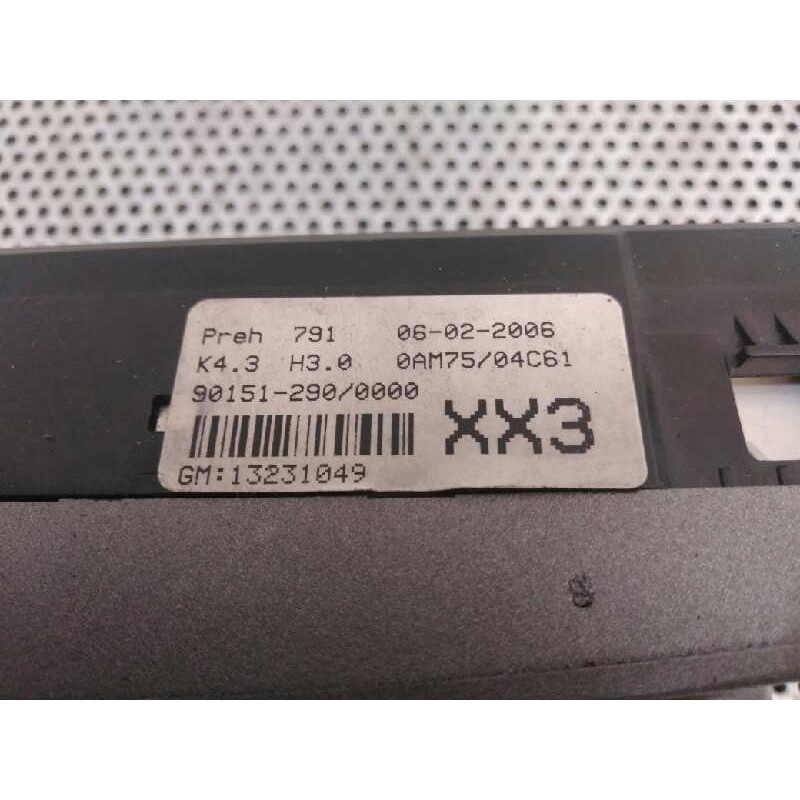 Recambio de mando climatizador para opel zafira b cosmo referencia OEM IAM 13231049 - Gris 3