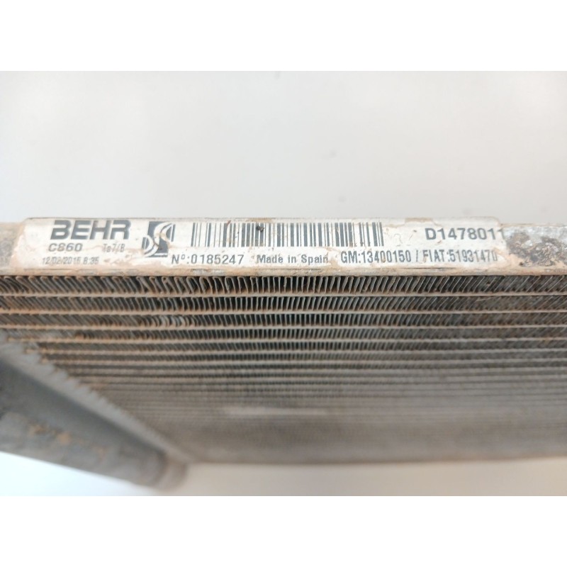 Recambio de condensador / radiador aire acondicionado para opel corsa e excellence referencia OEM IAM 51931470 13400150 - Gris 2