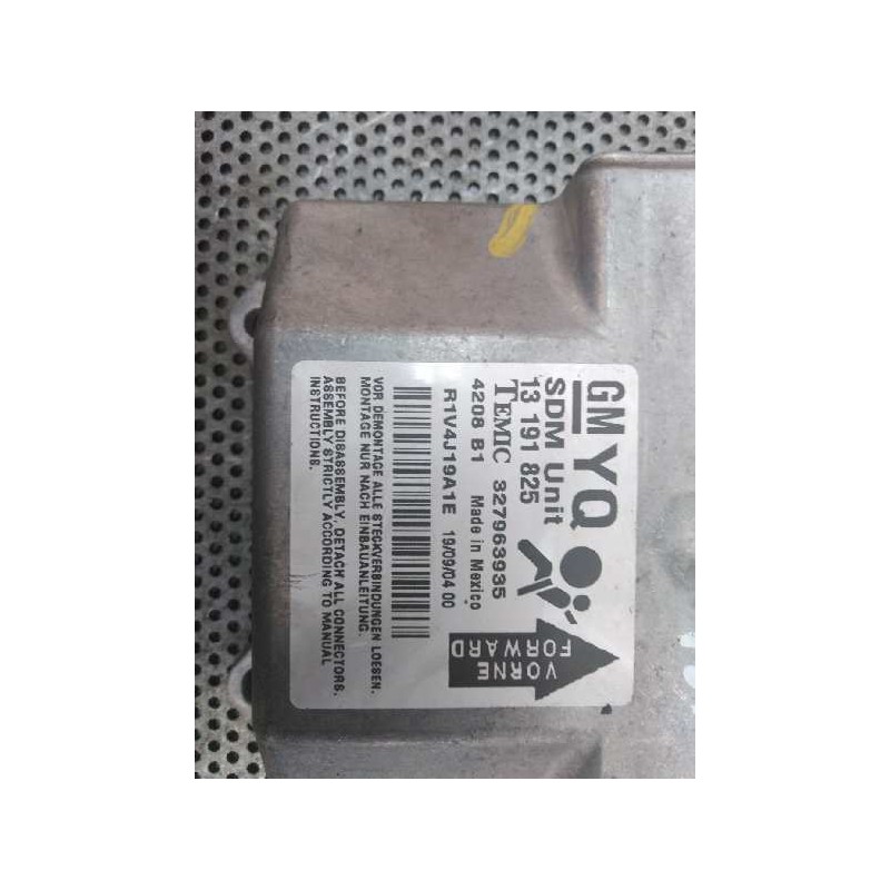 Recambio de centralita airbag para opel astra h ber. 1.7 16v cdti referencia OEM IAM 13191825 327963935 - Gris 2