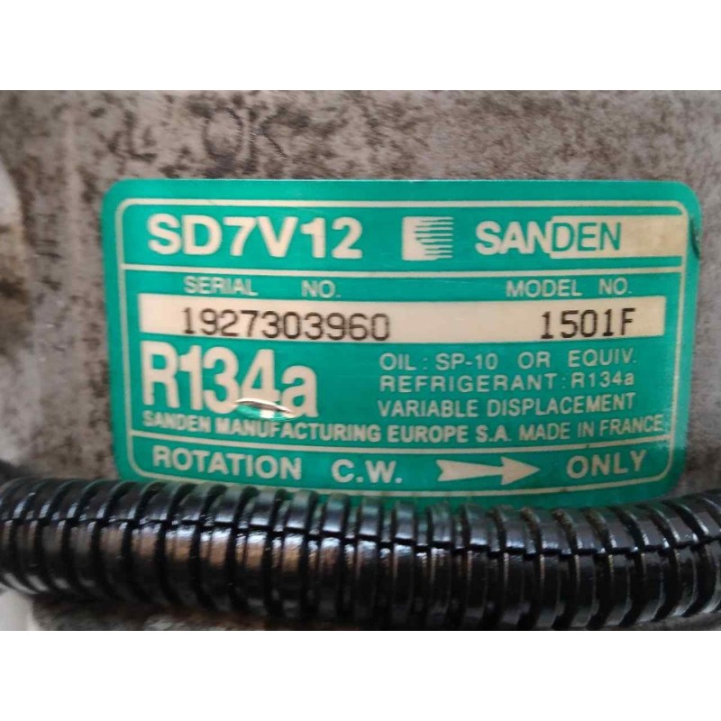 Recambio de compresor aire acondicionado para peugeot 206 berlina xr referencia OEM IAM 1927303960  SANDEN 2