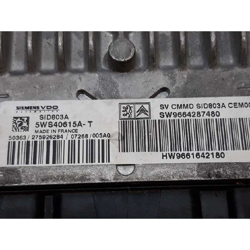 Recambio de centralita motor uce para citroën c4 grand picasso exclusive referencia OEM IAM 9664287480 5WS40615AT SIEMENS - Negro 3