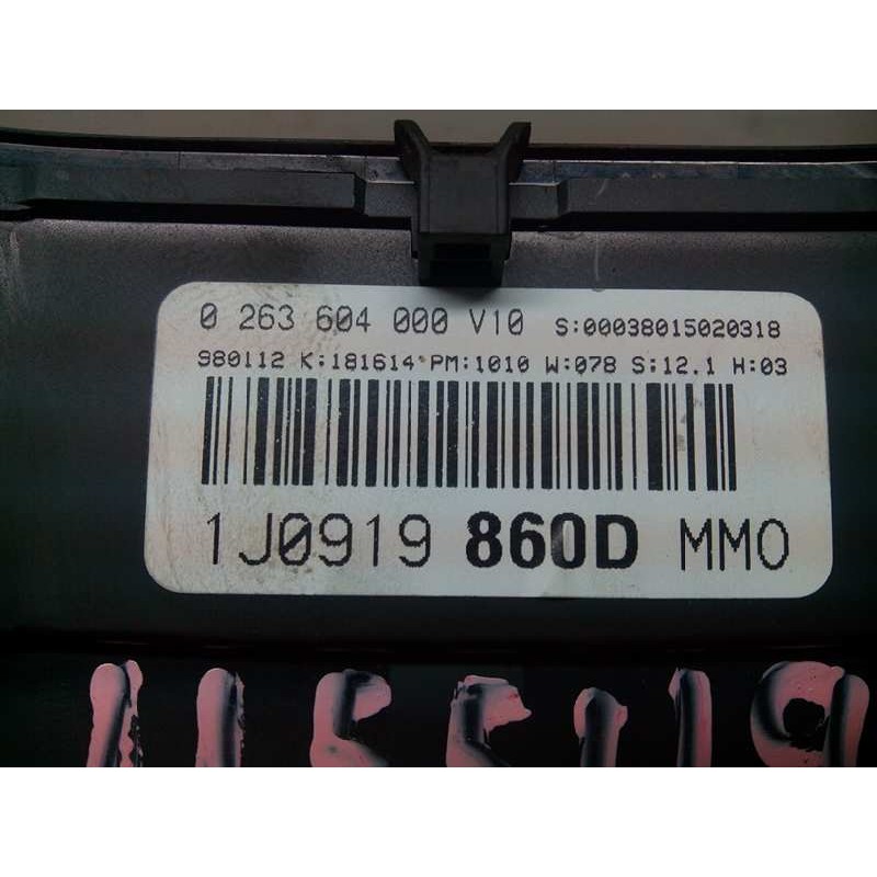 Recambio de cuadro instrumentos para volkswagen golf iv berlina (1j1) 1.6 referencia OEM IAM 1J0919860D 0263604000 - Verde 2