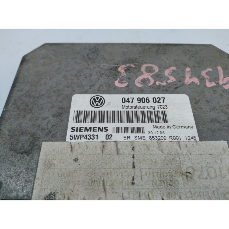 Recambio de centralita motor uce para seat arosa (6h1) 1.0 referencia OEM IAM 047906027 5WP433102 - Blanco 3
