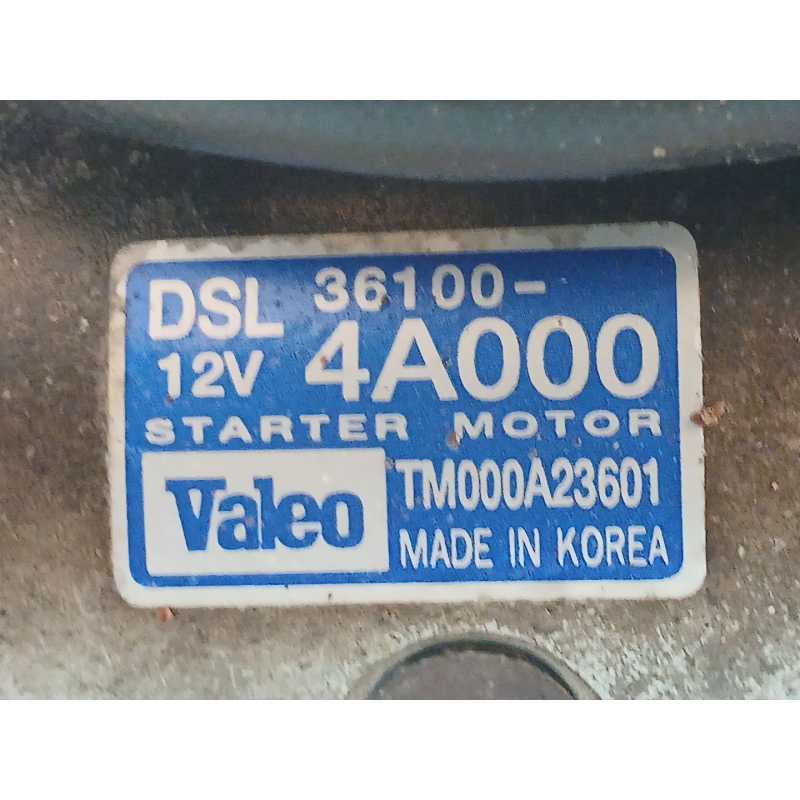 Recambio de motor arranque para kia sorento 2.5 crdi ex referencia OEM IAM 361004A000 TM000A23601 - Negro 2