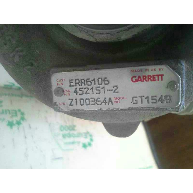 Recambio de turbocompresor para mg serie 200 (rf) 2.0 turbodiesel referencia OEM IAM GARRETGT1549 ERR6106 Z100364A 6