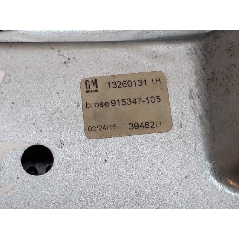 Recambio de elevalunas trasero izquierdo para opel astra j lim. excellence referencia OEM IAM 13260131 915345105LH 3