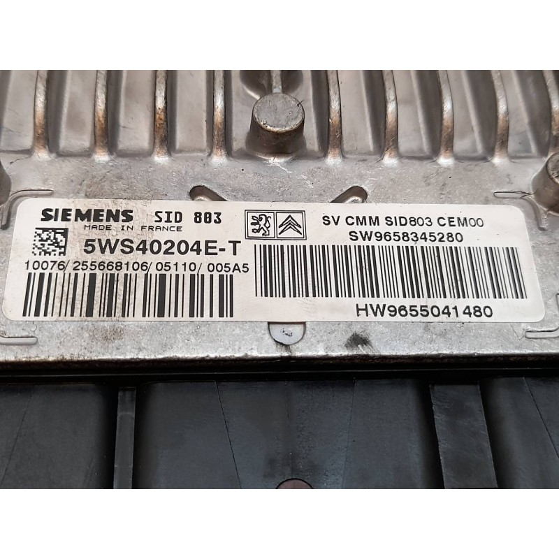 Recambio de centralita motor uce para peugeot 407 st sport pack referencia OEM IAM 9658345280 HW9655041480 5WS40204ET - Azul 2