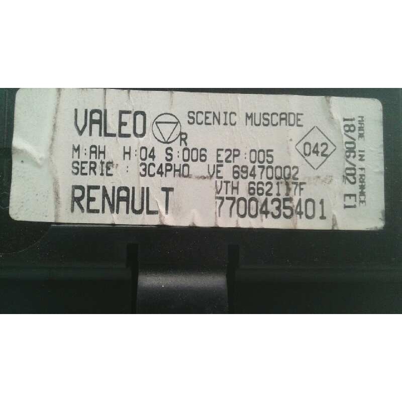 Recambio de mando climatizador para renault scenic (ja..) 1.9 dci diesel cat referencia OEM IAM 7700435401 - Verde 4