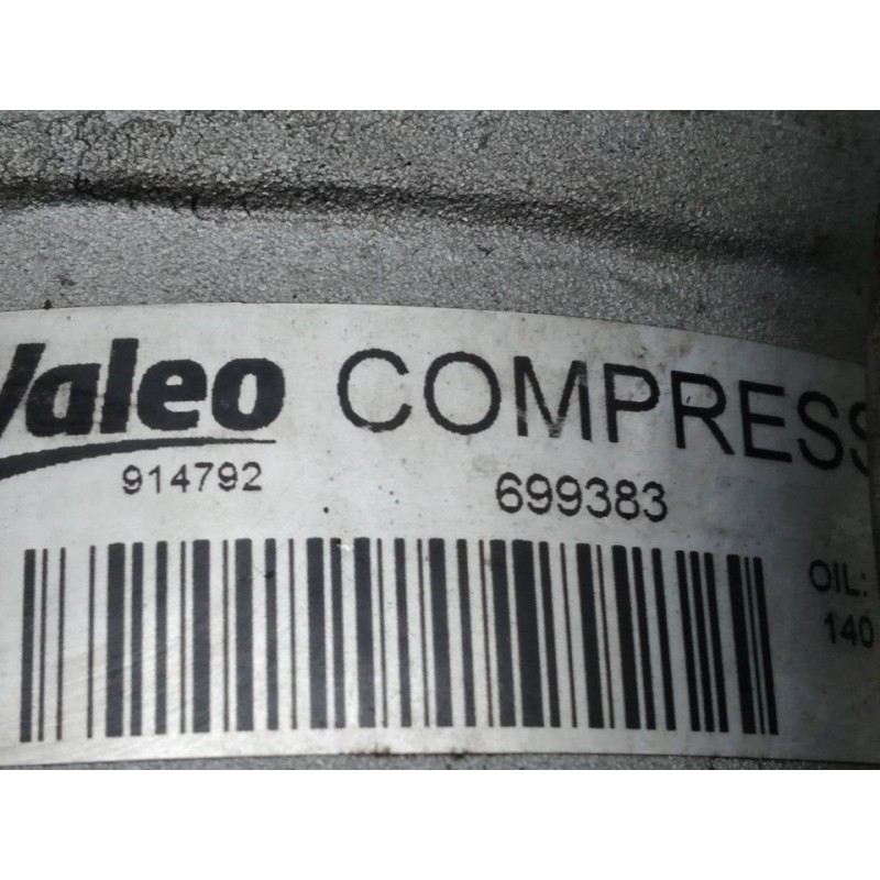 Recambio de compresor aire acondicionado para seat ibiza (6l1) reference referencia OEM IAM 699383 914792 VALEO - Rojo 3