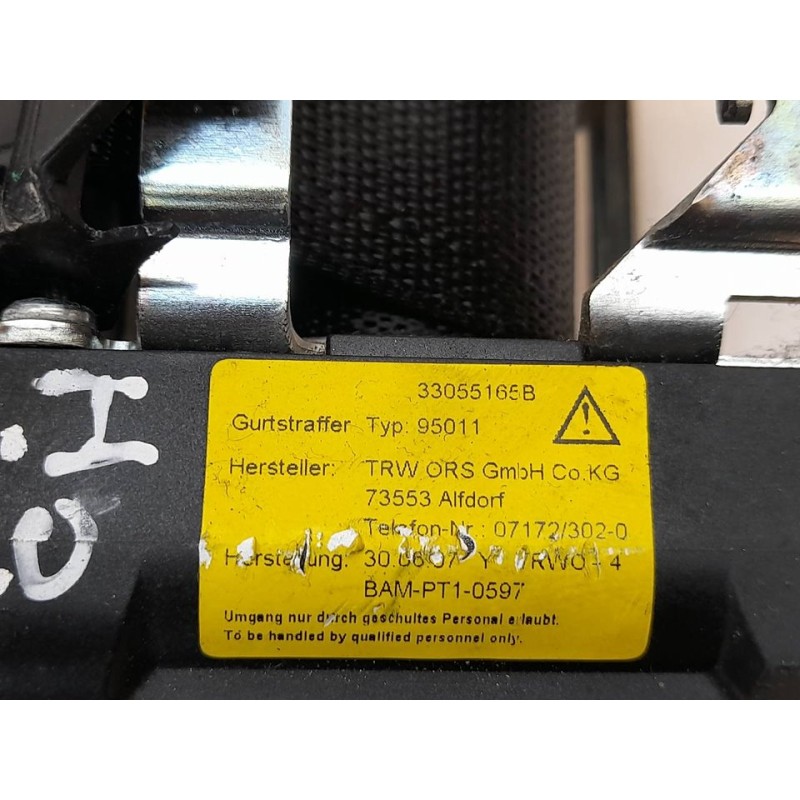 Recambio de cinturon seguridad delantero izquierdo para fiat bravo (198) 1.9 emotion multijet referencia OEM IAM 33055165B 2