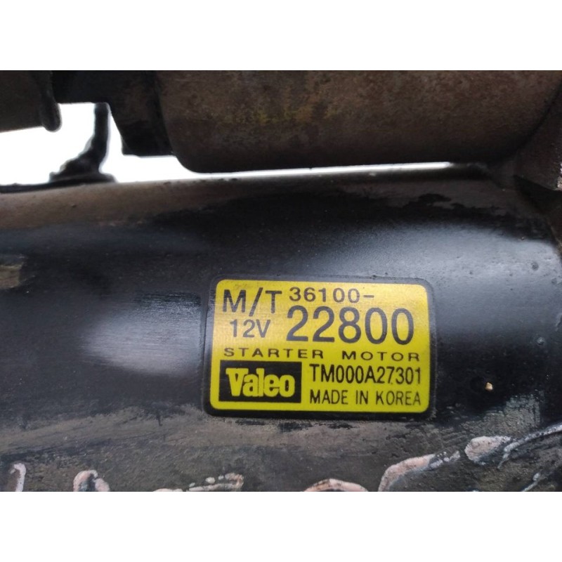 Recambio de motor arranque para hyundai getz (tb) 1.6 gls referencia OEM IAM 3610022800 TM000A27301 VALEO - Rojo 3