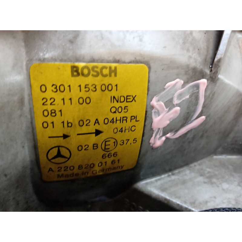 Recambio de faro izquierdo para mercedes-benz clase s (w220) berlina 320 cdi (220.026) referencia OEM IAM 0301153001 A2208200161 - Negro 2