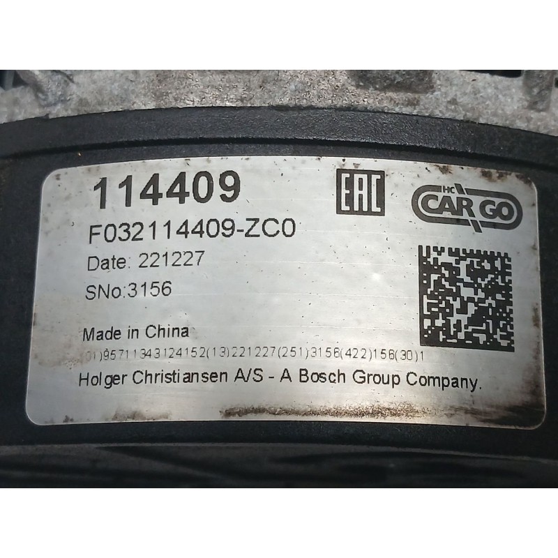 Recambio de alternador para opel corsa d cosmo referencia OEM IAM 114409 - Negro 2