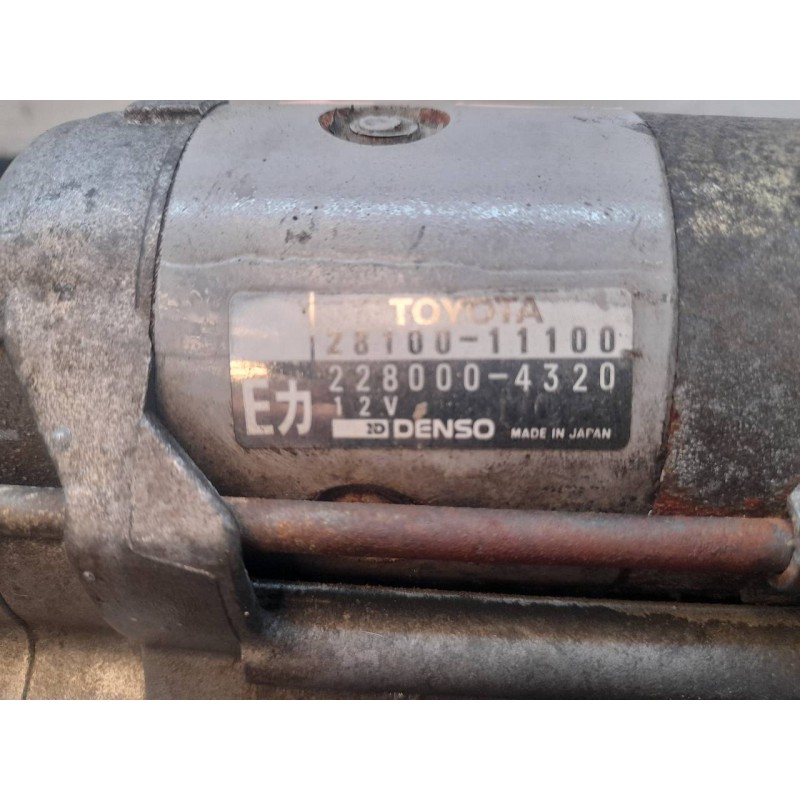 Recambio de motor arranque para toyota starlet 1.3 referencia OEM IAM 2810011100 2280004320 DENSO 4
