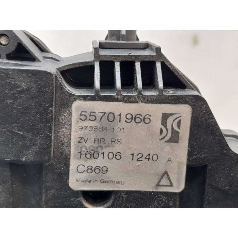 Recambio de cerradura puerta trasera derecha para fiat grande punto (199) 1.4 8v active referencia OEM IAM 55701966 - Negro 2