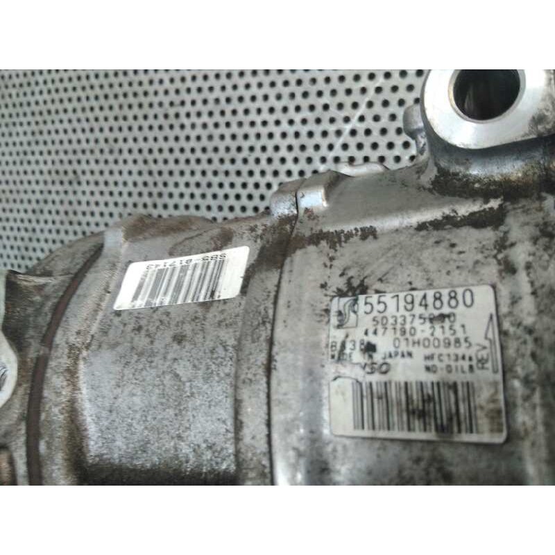 Recambio de compresor aire acondicionado para fiat grande punto (199) 1.4 8v active referencia OEM IAM 55194880 - Negro 3