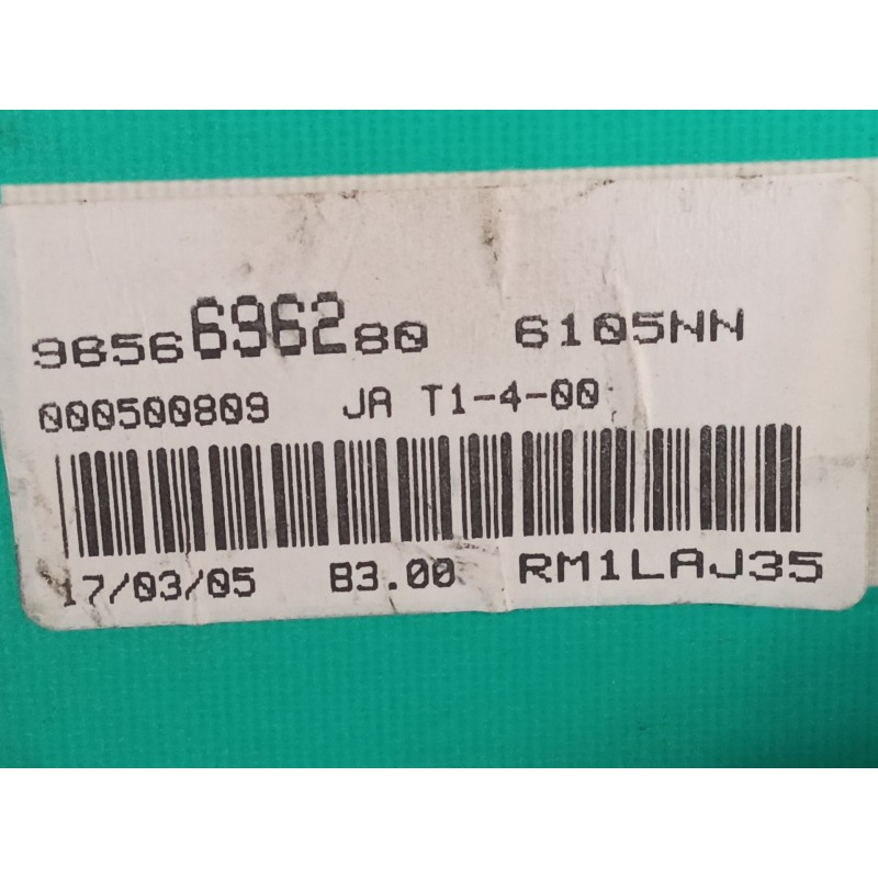 Recambio de cuadro instrumentos para peugeot 206 berlina xs clim referencia OEM IAM 9656696280 - Azul 2