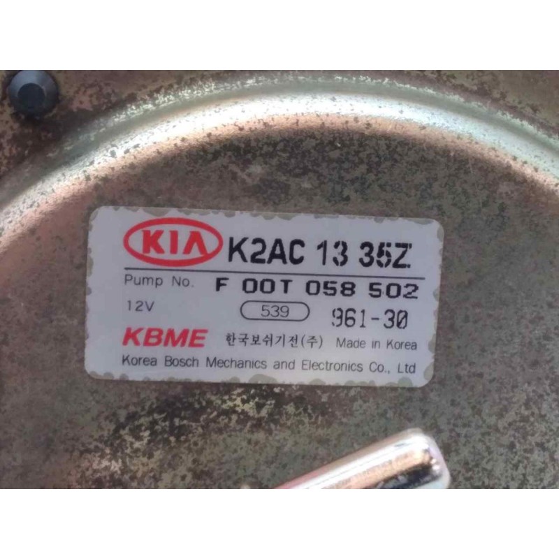 Recambio de aforador para kia shuma 1.5 ls berlina portón referencia OEM IAM K2AC1335Z 3