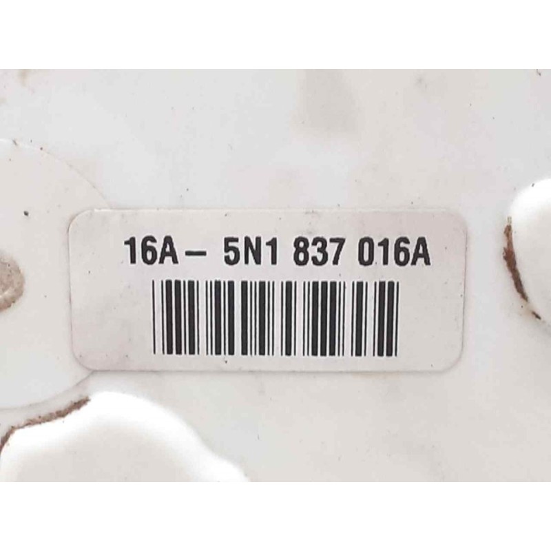 Recambio de cerradura puerta delantera derecha para volkswagen tiguan (5n1) advance referencia OEM IAM 5N1837016A - Blanco 2