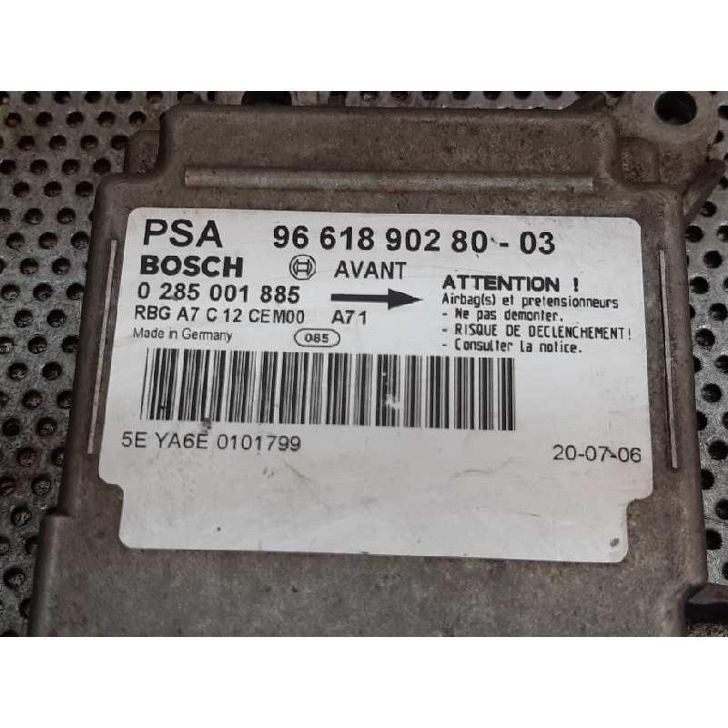 Recambio de centralita airbag para peugeot 207 urban referencia OEM IAM 9661890280 0285001885 BOSCH - Blanco 3