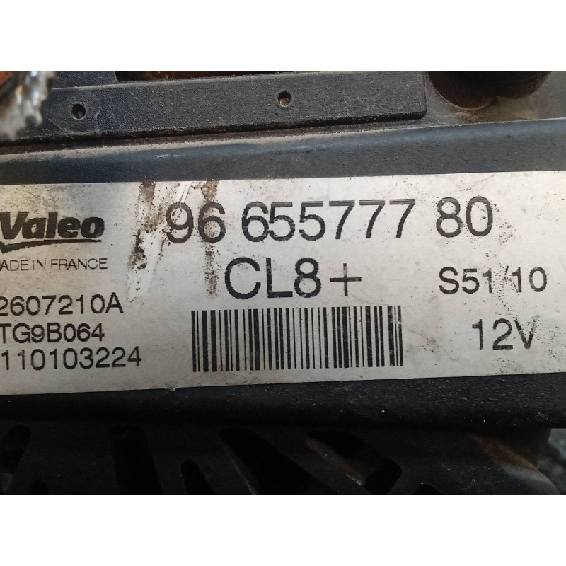 Recambio de alternador para peugeot 206+ básico referencia OEM IAM 9665577780 2607210A - Blanco 3