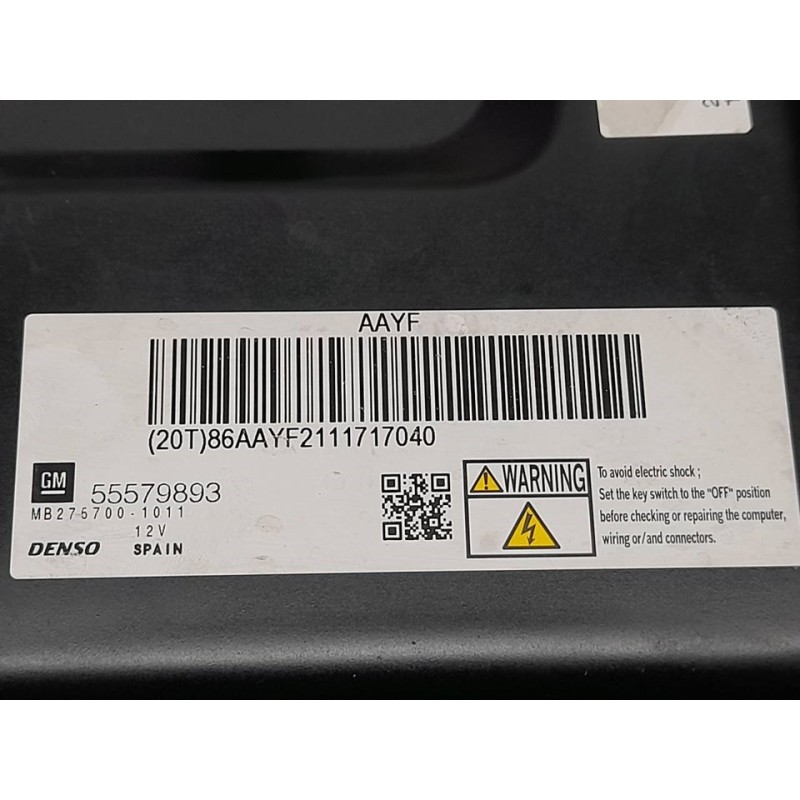 Recambio de centralita motor uce para opel astra j sports tourer enjoy referencia OEM IAM 55579893  DENSO - Blanco 2