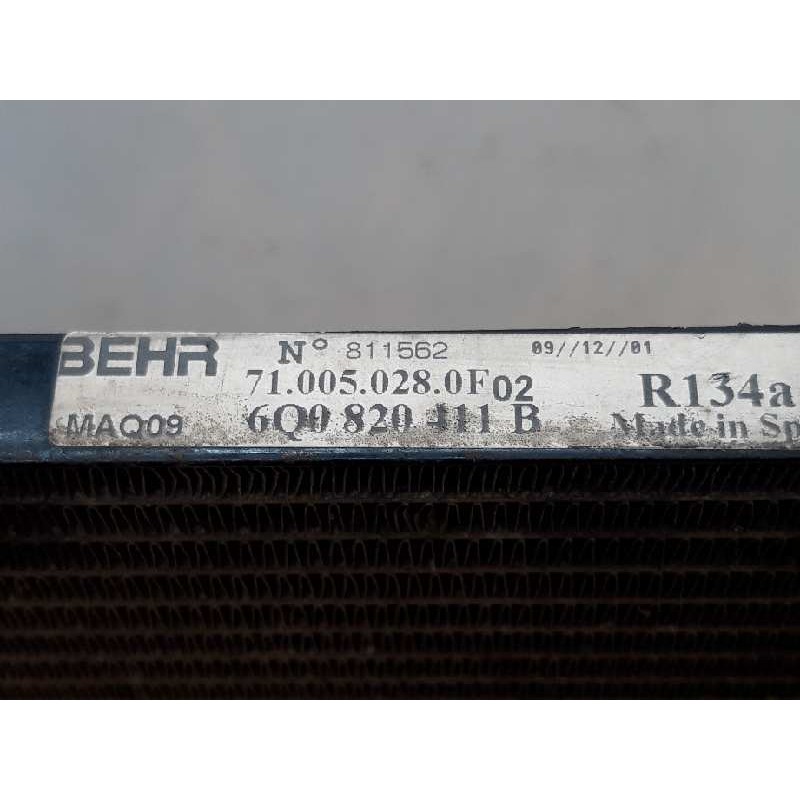 Recambio de condensador / radiador aire acondicionado para skoda fabia (6y2/6y3) 1.4 referencia OEM IAM 6Q0820411B 2