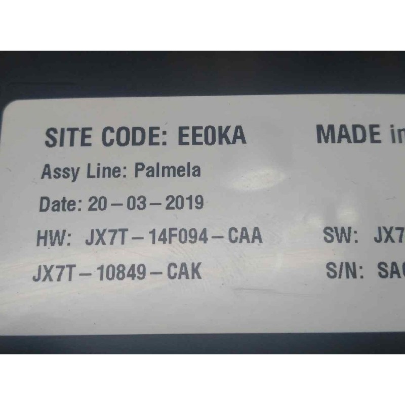 Recambio de cuadro instrumentos para ford focus st-line referencia OEM IAM JX7T10849CAK FOMOCO 2
