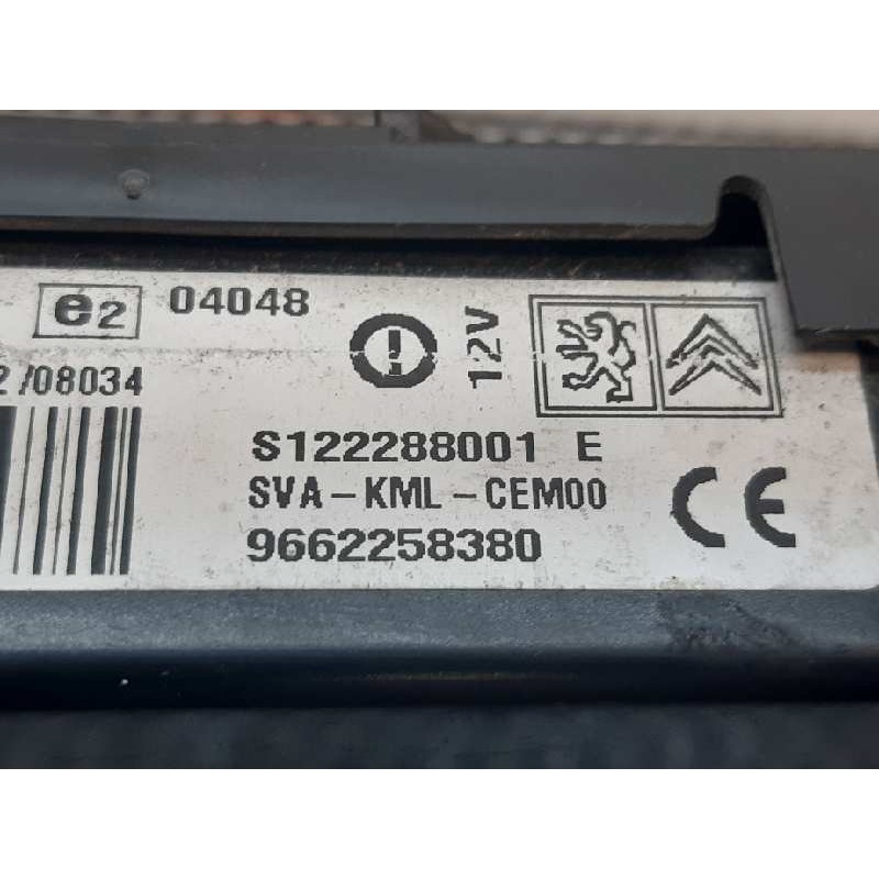 Recambio de centralita check control para peugeot expert kasten furg. acristaldo referencia OEM IAM 9662258380 S122288001 2