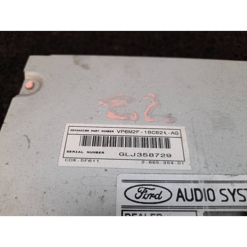 Recambio de sistema audio / radio cd para ford focus lim. (cb4) trend referencia OEM IAM VP6M2F18C821AG 735T18C939EB - Rojo 4