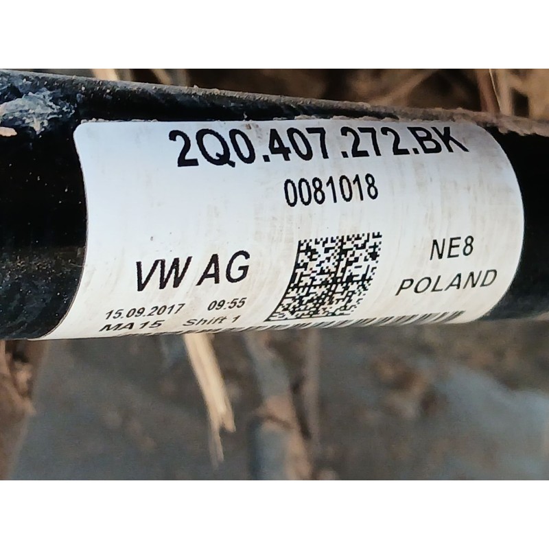 Recambio de transmision delantera derecha para seat arona style referencia OEM IAM 2Q0407272BK  