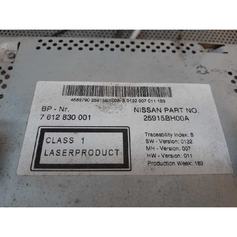 Recambio de sistema navegacion gps para nissan note (e11e) acenta referencia OEM IAM 7612230001 25915BH00A - Gris 3
