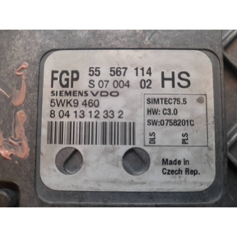 Recambio de centralita motor uce para opel astra h ber. sport referencia OEM IAM 55567114 804131233 - Gris 3