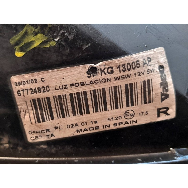 Recambio de faro derecho para ford ka (ccq) collection referencia OEM IAM 67724920  VALEO 3