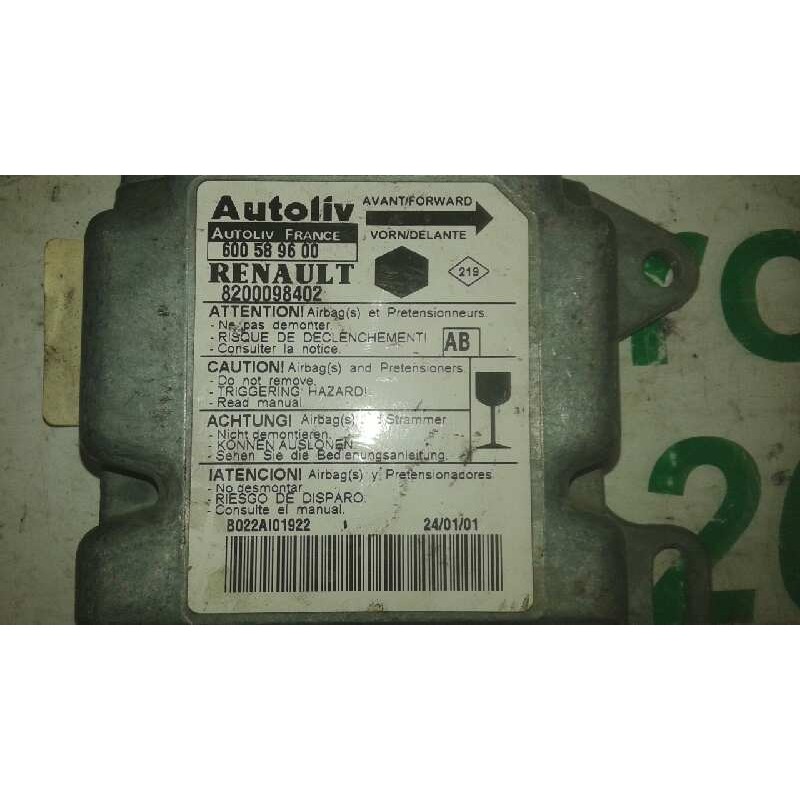 Recambio de centralita airbag para renault kangoo (f/kc0) 1.9 diesel referencia OEM IAM 8200098402 600589600 - Verde 2